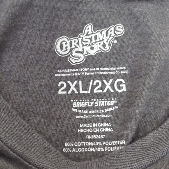 A Christmas Story Pink Nightmare Gray T-Shirt Size 2XL Unisex - Picture 6 of 6